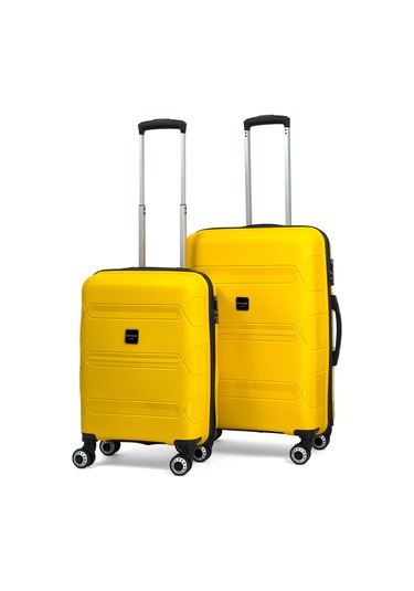 Lucas Polipropilen Kırılmaz Valiz, Kabin Boy&orta Boy Sarı