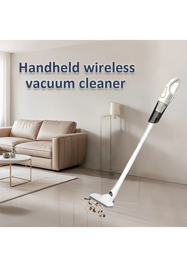 Fochsia White Üçü Bir Arada Kablosuz Elektrikli Süpürge Yüksek Verimli Filtre Saç Dolaşmaz Güçlü Emiş Ev Araç Halı