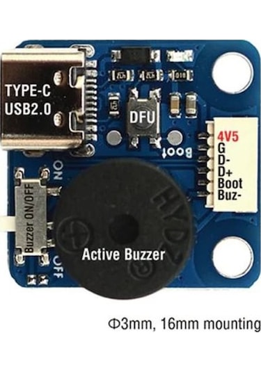 Matek Systems Fc Usb Exteder W/passive Buzzer, Side Sound