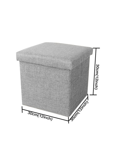 Sones Ana Sayfa Katlanabilir Kumaş Saklama Sandalyeleri Çok İşlevli Kare Kanepe, Renk: Göl Mavisi