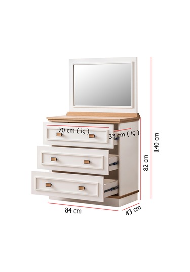 Şifonyer, Zenit Aynalı Çekmeceli Şifonyer