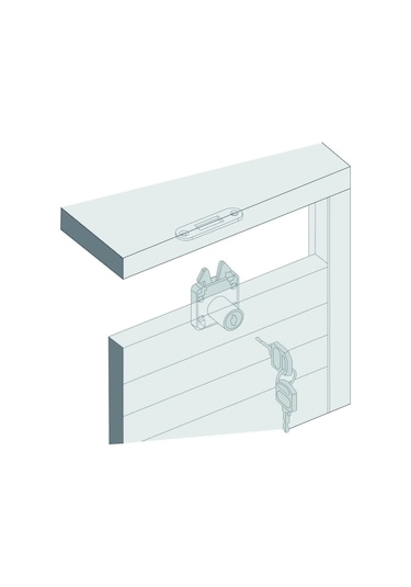 Canex Sürgülü Çekmece Kilidi 22 Mm 10 Adet