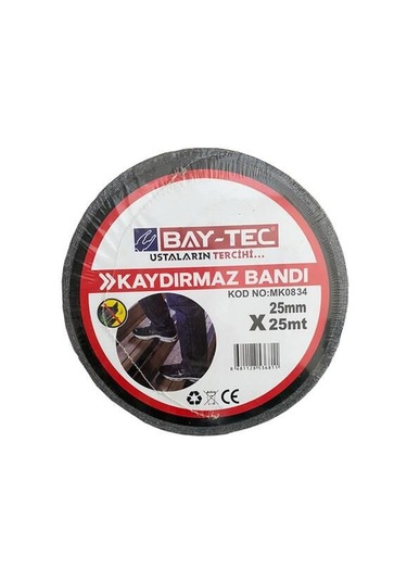 Merdiven Kaydırmaz Bant 25mm X 25mt Siyah Mk0834 Baytec