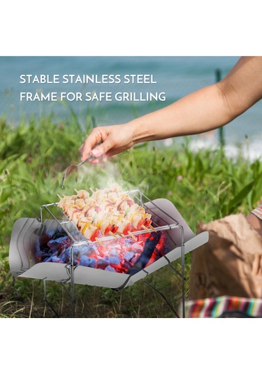 Maiyame Stainless Steel Çadır Mangal Ocağı - Taşınabilir Isı Kaynağı, Barbekü Ve Açık Hava Pişirme İçin Dayanıklı Tabanlı Çok Renkli