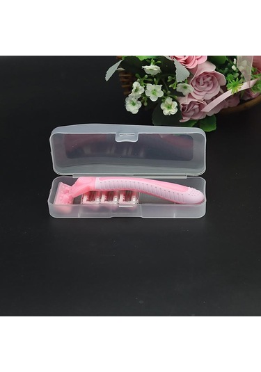 1 Adet Taşınabilir Seyahat Erkek Jilet Kılıfı Tıraş Kabı Tutucu Tıraş Makinesi Kutusu