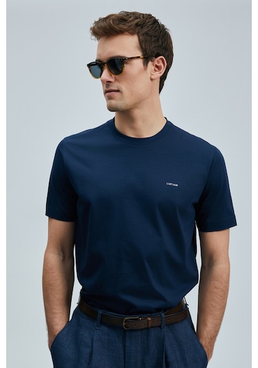 Lufian Bran Modern Grafik T- Shirt Lacivert Lacivert 111020262100200 Lacivert