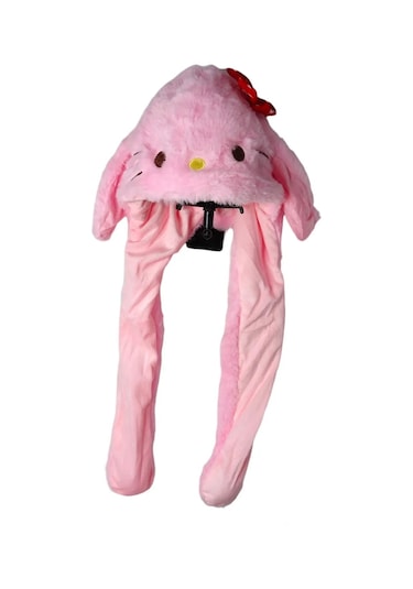 Londonstore Oynar Kulaklı Peluş Panda Figürlü Şapka Sarı