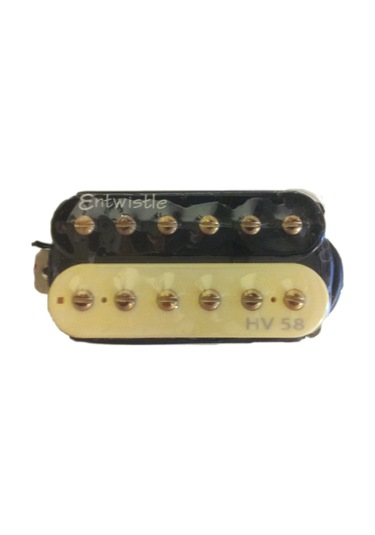 Artec Hv58-zb-b Bridge Alnico Humbucker Magnetic 7.6k Zebra Art