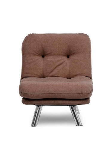 Pafu Hippo Tekli Yataklı Koltuk Keten - Açık Kahverengi Açık Kahverengi