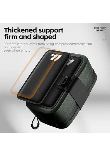 Willowhaven Green West Bıkıng Bisiklet Kuyruk Çantası Kendinden Kilitli Eğer Bag Portatif Selesiz Kilidi Alet Depolama Çantası Mtb Yol Bisiklet Aksesuarları Altın