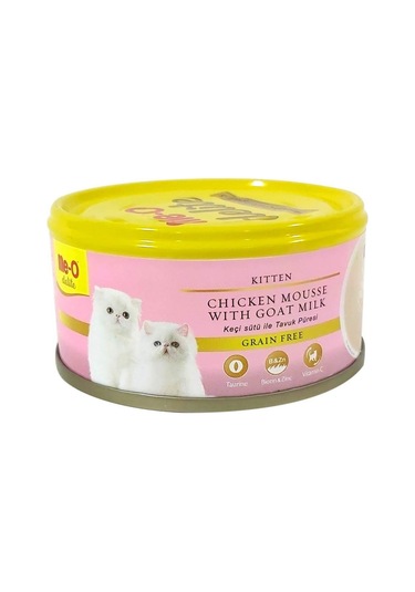 Me-O Delite Tavuk Ve Keçi Sütü Tahılsız Konserve Yavru Kedi Maması 12 x 80 G