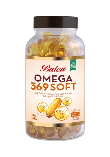 Balen Omega 3-6-9 Soft Yağ Asitleri İçeren 1380 Mg 2 x 200 Softgel