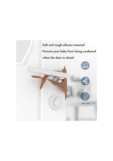 Sones Karikatür Ayı Yatak Odası Kapısı Sessiz Kilit Kapalı Kapı Çarpışma Önleyici Koruma Yastığı Pembe