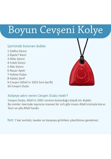 Boyun Cevşeni - Yeşil Renk Cevşenü'l Kebir 3'lü Paket