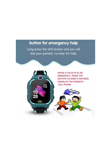 Leezsing Çocuklar İçin Akıllı Saat: Oyunlar, Uzaktan Fotoğraf Çekme, Sos Acil Yardım, Kırmızı Renk Çok Renkli