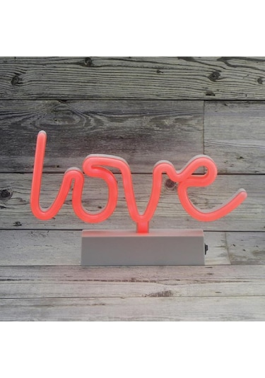 Mutluadim 25Cm Neon Led Love Yazısı Aydınlatma