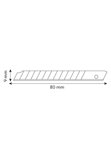 VIP-TEC Metal Profesyonel 9mm Hassas Kesim Maket Bıçağı Yerli Üretim