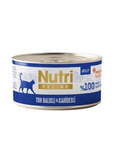 Nutri Feline Ton Balıklı Ve Karidesli Tahılsız Yetişkin Kedi Konservesi 70 Gr