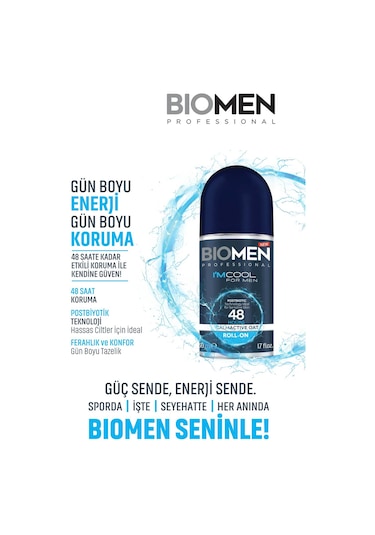 Roll-on For Men Ferahlatıcı Etki I'm Cool 2x 50 ML