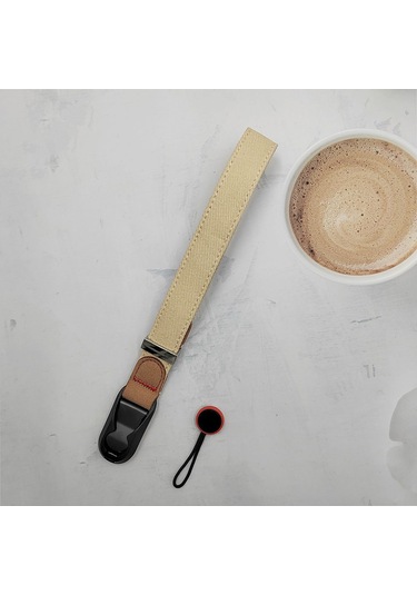 Canon Eos R10 / Nikon Z 9 İçin Hızlı Çıkarılabilir Kamera Bilekliği, Toplam Uzunluk: 32cm - Bej