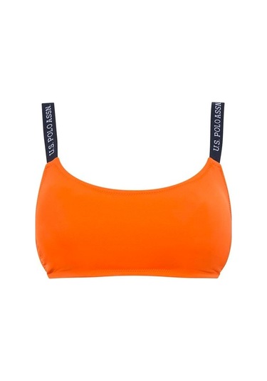 U.S. Polo Assn. Kadın Turuncu İnce Askılı Bikini Üst 21502