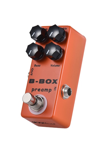 Moskyaudio B-box Elektro Gitar Preamp Overdrive Efekt Turuncu