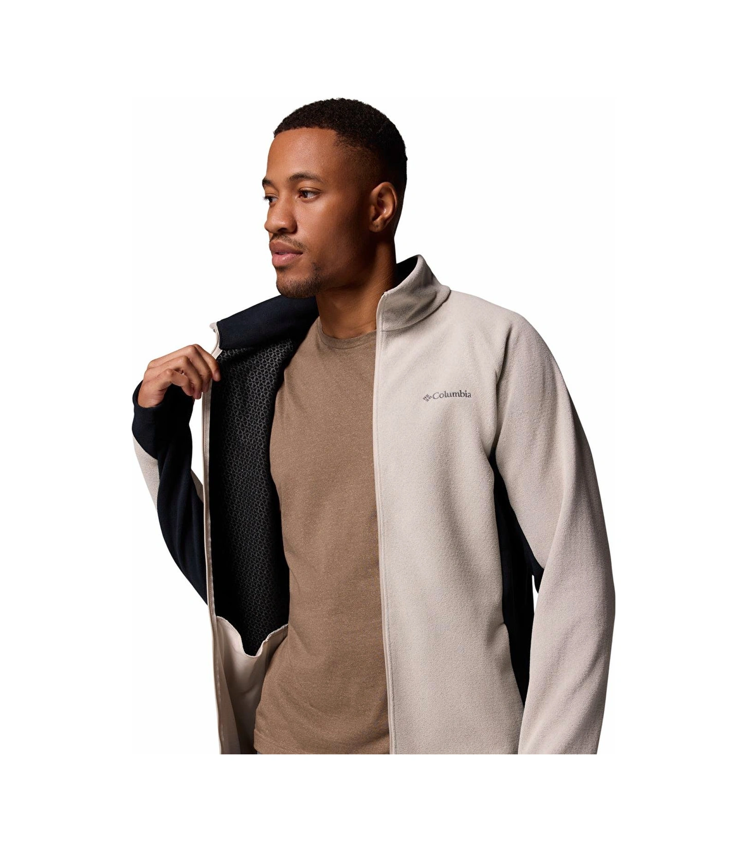 Columbia Am4428 Arctic Peak Full Zip Erkek Polar-30848 Bej