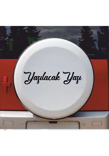 Kişiye Özel Ad Soyad Sticker 2 Adet - Araba Oto Motosiklet Karavan Sticker - 00121 12 Cm