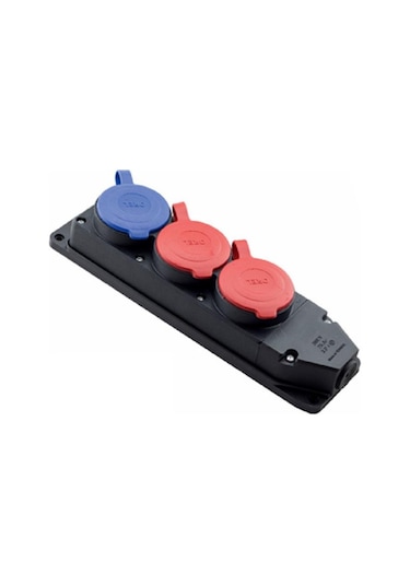 3x25A 2 Ad+1x16A 1 Ad Üçlü Grup Priz Orel