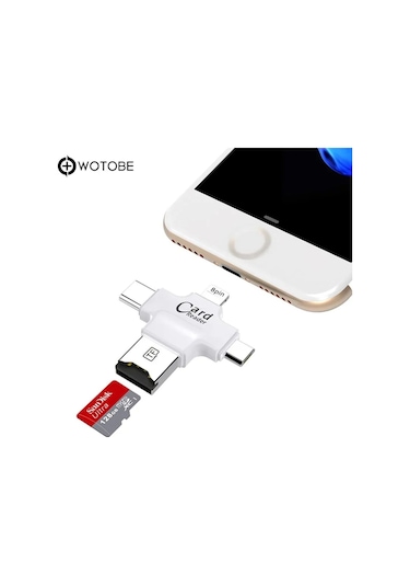 4'ü 1 Arada Usb 3.0 Sd/tf/cf/ms Uyumlu Bellek Kartı Adaptör Kart Okuyucu