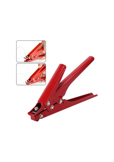Xindoker Kırmızı 45 Çelik Nylon Kayış Gerintici Aleti - Kabloları Sabitleyip Kesme, 2.4-9mm Genişliğe Uygun, Zaman Ve Emek Tasarrufu Sağlar
