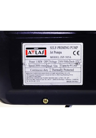 Attlas Jsp-505A 2 Hp Jet Pompa - A0801015