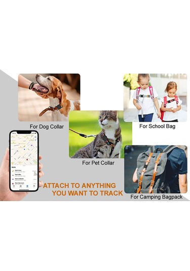 Airtag Silikon Kılıf Evcil Hayvan Tasmasına Takılan Arkası Kapalı