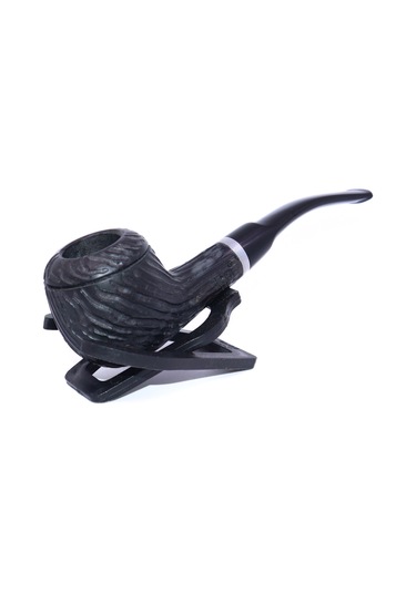 Pipsan Pipo Gravür İşlemeli Half Bent - Siyah
