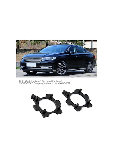 Yaozixa H7 Araç Led Far Adaptörü - Sabit Kurulum,  Soketi Değiştirmeden, Geely/southeast/dongfeng/mazda Uyumlu, 2 Adet