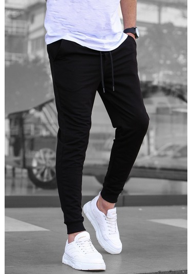 Madmext Madmext Siyah Paçası Lastikli Erkek Eşofman 4821-siyah Siyah