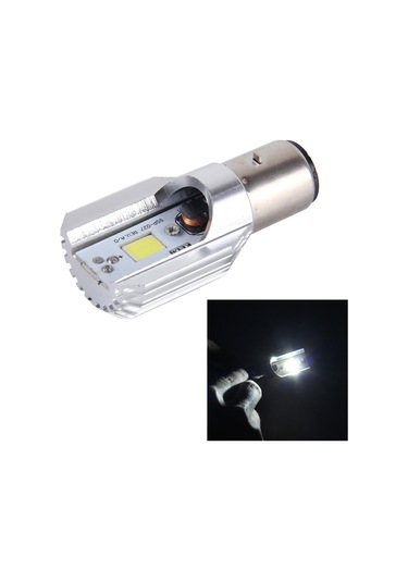 Ba20d 5w 400lm 6000k Cob Led'ler Motosiklet Far Lambası, Dc 9-80v Beyaz Işık