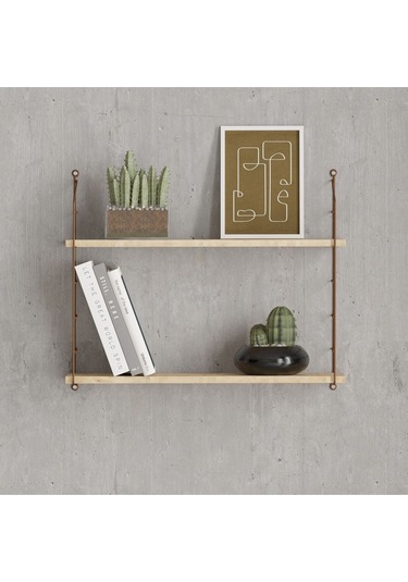 Decormet Armoni Raf Seti 2 Raflı 200 720 Safir Meşe - Malibu Ahşap