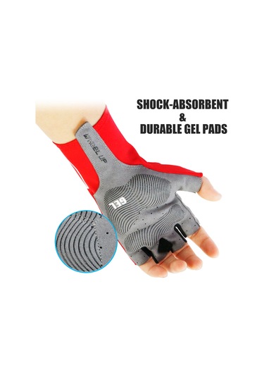 Yuntech01 Sürekli Rengi Siyah L Beden Spandex Jel Mikrofiber Ergonomik Antipatik Kısa Parmak Bisiklet Eldiveni Yürüyüş, Koşu, Sürüş, Kamp, Balıkçılık, Dağcılık İçin Uygun Siyah