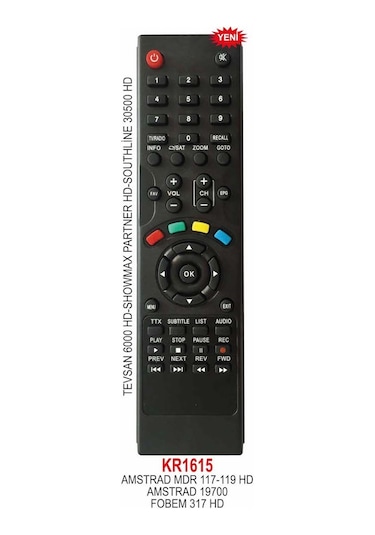 Fobem 317 Hd Uydu Cihazı Kumandası