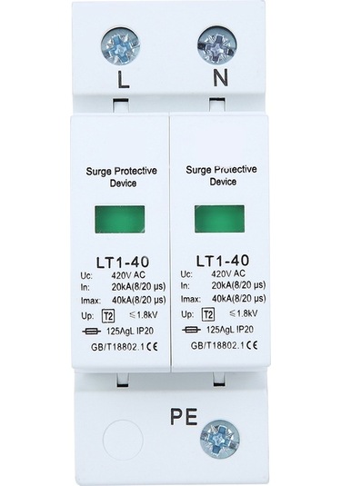 Fortunelane 2p 40ka Montajlı Fırtına Koruma, 420v, 2. Seviye, Dayanıklı Ark Söndürücü