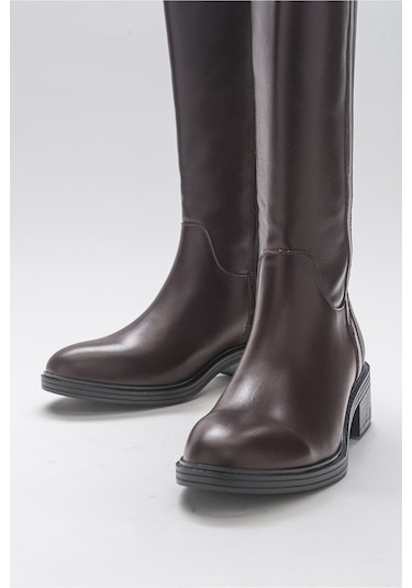 Luvishoes Acro Kahve Cilt Hakiki Deri Kadın Çizme Kahverengi