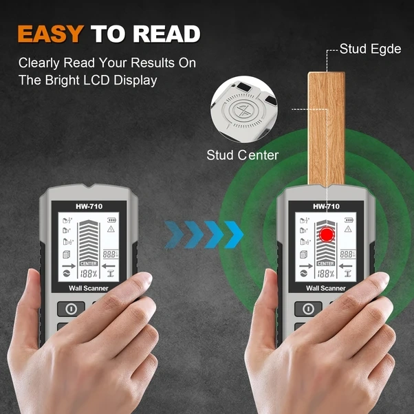 Willowhaven Gray Taşınabilir Dijital Duvar Tarayıcı 5 Modlu Dedektör Metal Ahşap Kablo Pvc Boru