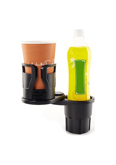 2in1 Fonksiyonel Araç İçi Bardak İçecek Tutucu Çift Kupa - AL3478