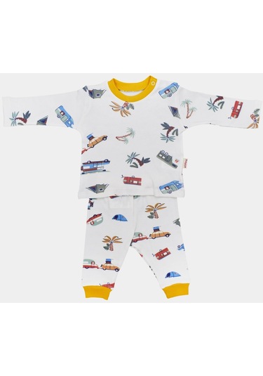 Tiffany Baby Caravan Theme 2'li Bebek Takımı 12012 Ekru