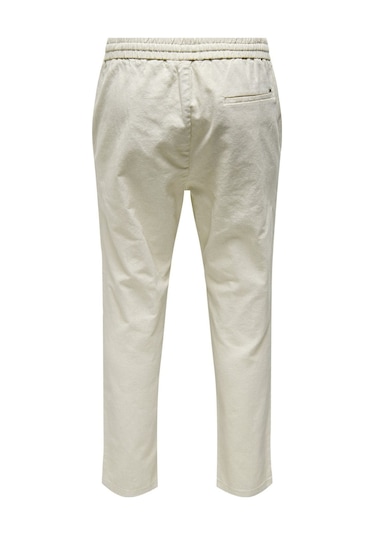 Only & Sons Erkek Onslinus Beli Lastikli Keten Pantolon 22024966 Bej