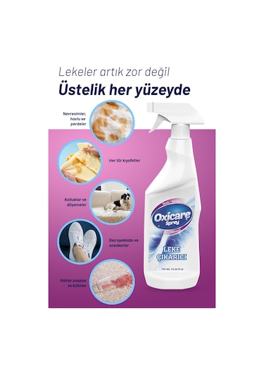 Oxicare Süper Kumaş Yüzey Leke Çıkarıcı 700 ML