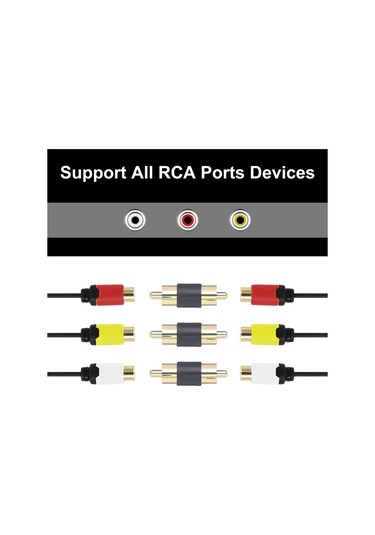 Sones 10 Adet Altın Kaplama Rca Lotus Erkek-erkek Av Ses Adaptörü
