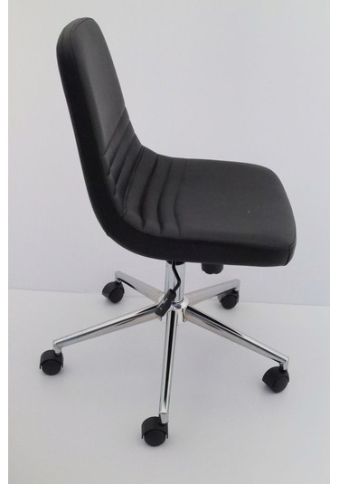 Parker Siyah Deri Ofis Çalışma Sandalyesi