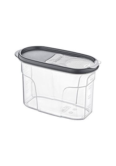 Embox Çift Kapak Sistemli Erzak Kabı - Hava Aldırmaz Kapaklı Saklama Kabı 1200 Ml 12 X 20 Cm Şeffaf